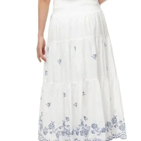 Ralph Lauren White and Blue skirt - Picture 7 of 8